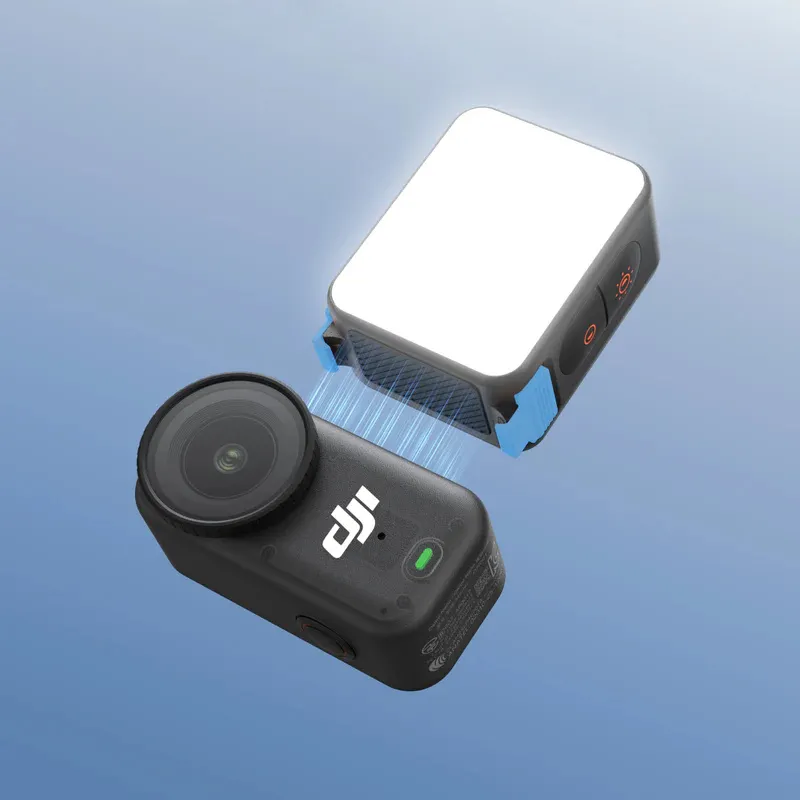 Lampe magnétique Telesin à dégagement rapide pour DJI Osmo Nano/Action 6