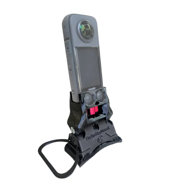 Support magnétique parachutisme TurboSkyMount pour casque sphérique pour Insta360 X Series
