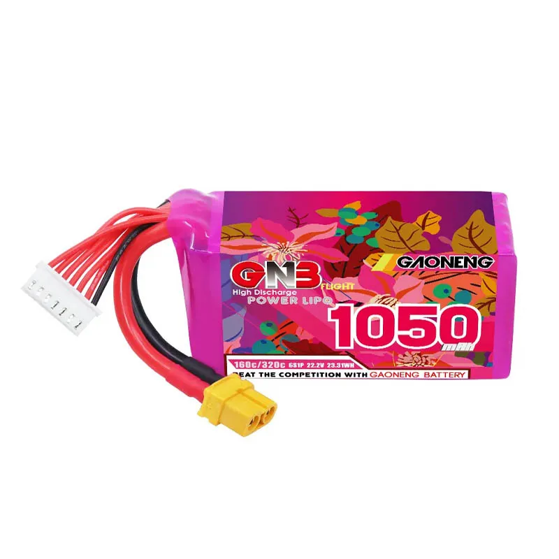 Batterie LiPo GaoNeng GNB 6S 1050mAh 160C