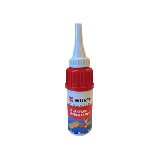 Colle cyanoacrylate express épaisse Wurth