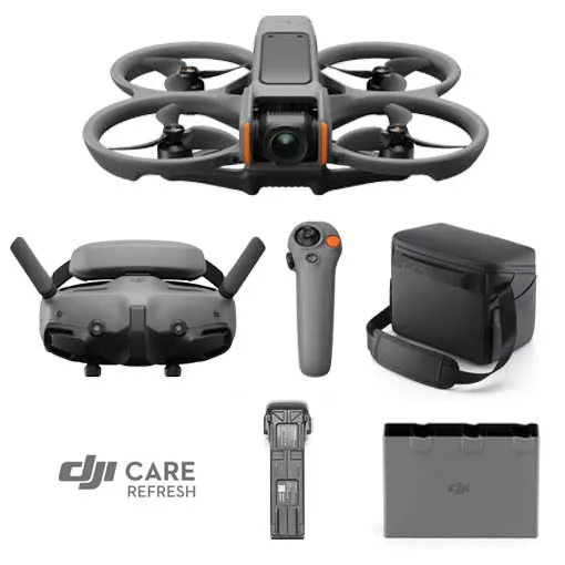 Pack DJI Avata 2 Fly More Combo (1 batterie unique) + 128 Go + DJI Care 2 ans