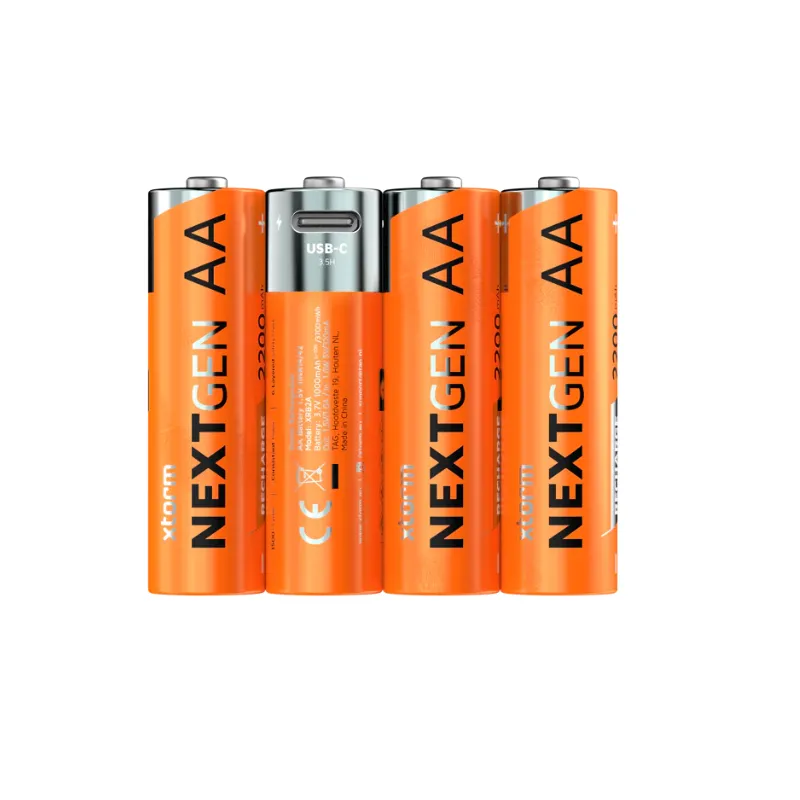 Lot xtorm de 4 piles rechargeables NextGen LR06 (AA) avec USB-C