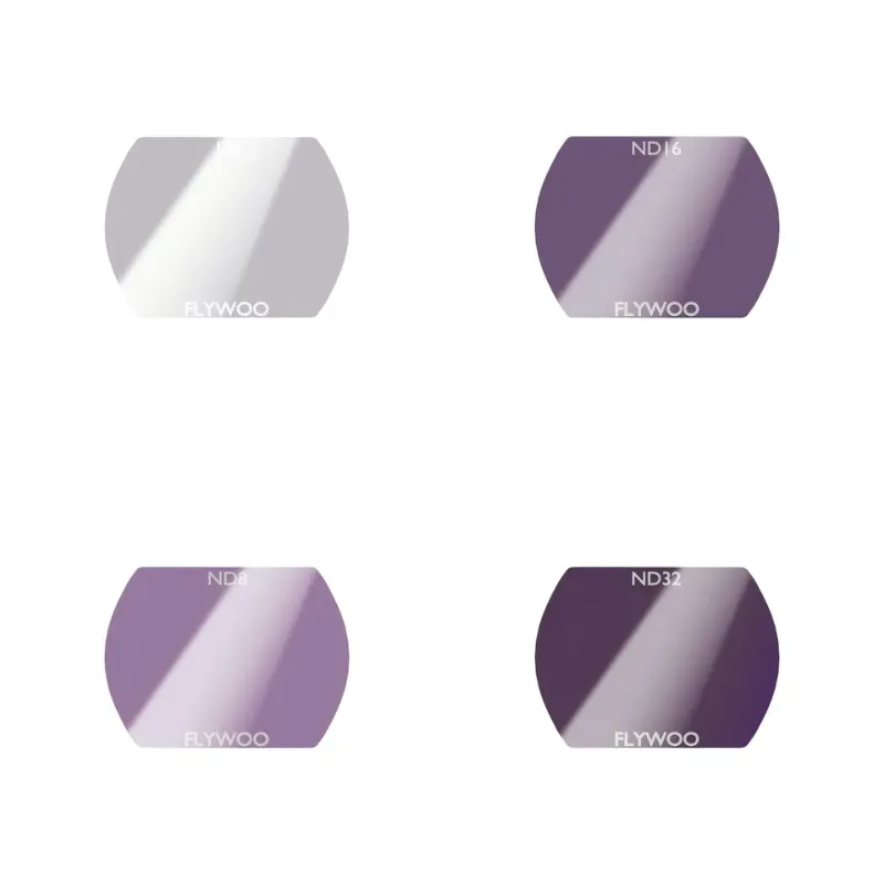 Kit de 4 filtres (UV, ND8, ND16, ND32) Flywoo pour objectif grand-angle DJI O4