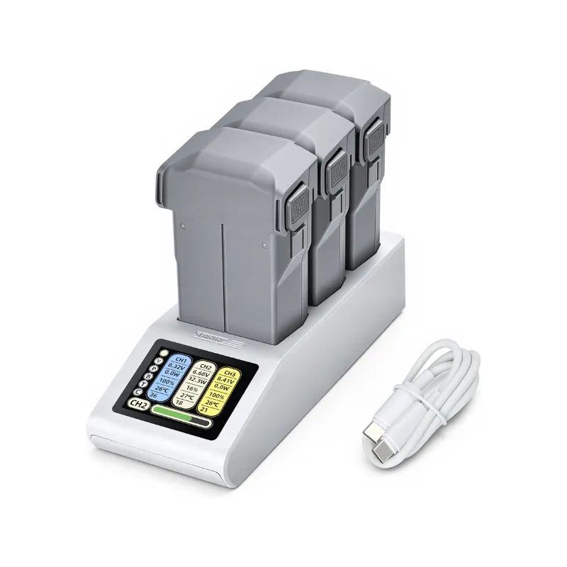 Hub de charge triple avec écran V2.0 StartRC pour DJI Mini 5 Pro
