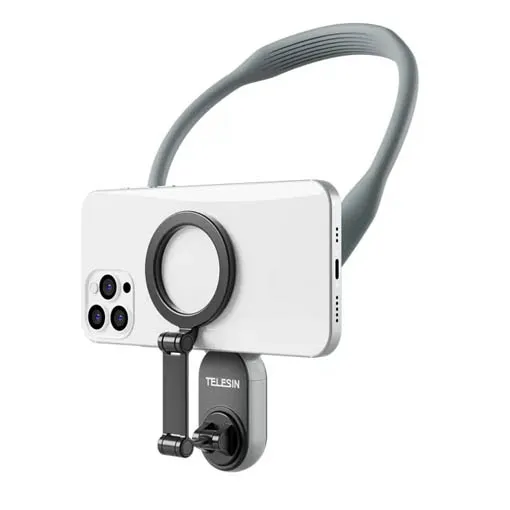 Fixation tour de cou Telesin avec support magnétique pour smartphone