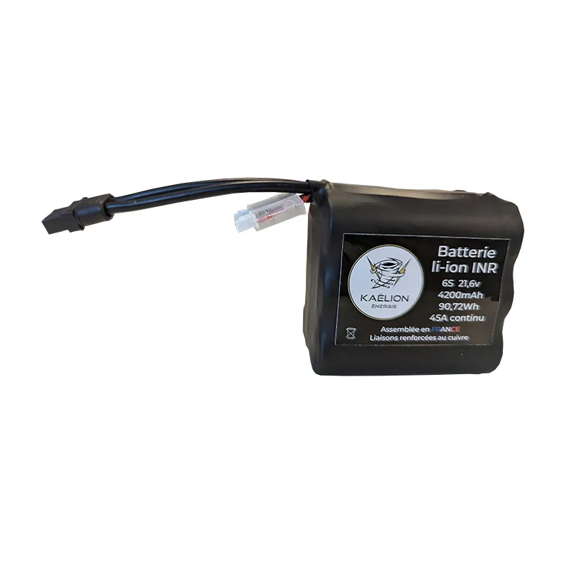 Batterie Li-ion Kaëlion Énergie 21700 6S 4200mAh 45A
