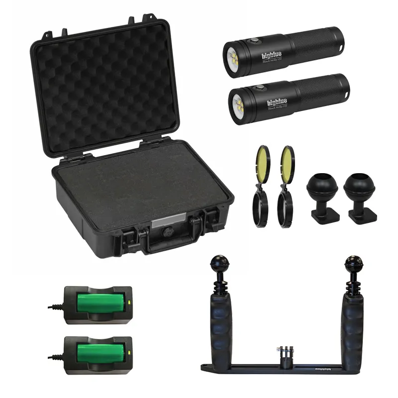 GoPro BigBlue Tray Kit Set : 2x AL2900XWP Black Molly VII