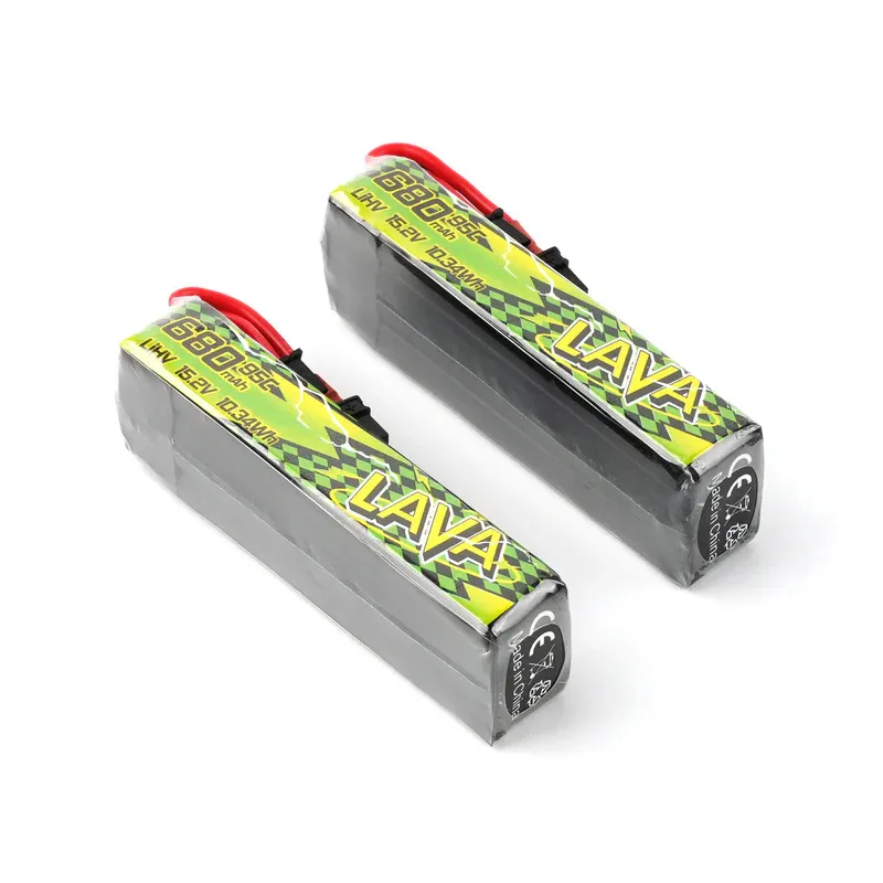 Pack de 2 batteries LiHV BetaFPV LAVA II 4S 680mAh 95C (XT30)