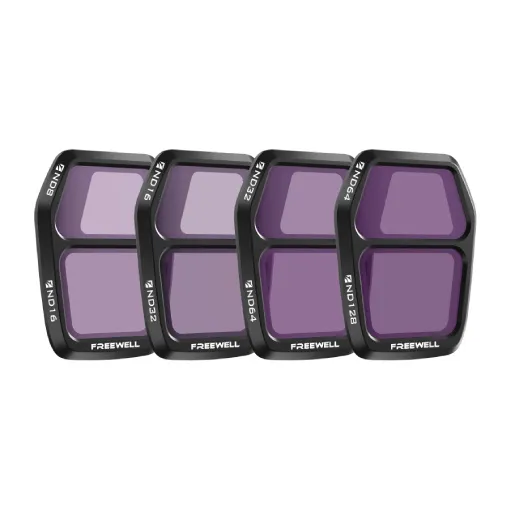 Pack de 4 filtres Freewell Split ND (ND8/16, ND16/32, ND32/64, ND64/128) pour DJI Air 3S
