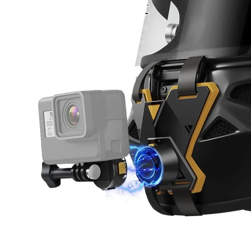 Fixation mentonnière de casque LCE pour caméra d'action