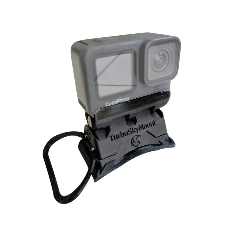 Support magnétique parachutisme TurboSkyMount pour casque sphérique pour GoPro MAX, MISSION 1 PRO/1 & HERO13/12/11/10/9/8