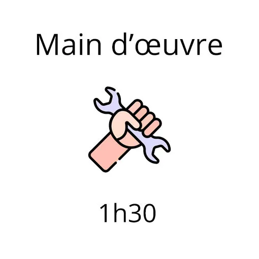 Forfait main d'œuvre 1h30