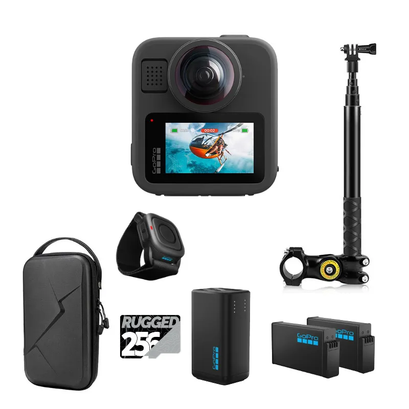 GoPro MAX 2 - Pack 360 vélo Goggles Street / Maps / Panoramax