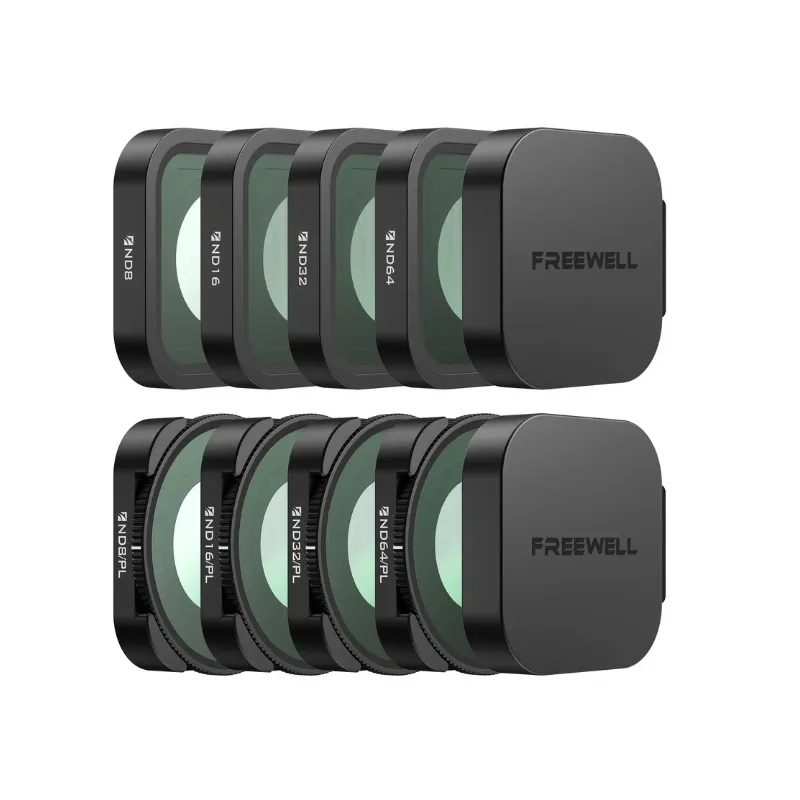 Kit Freewell All Day de 8 filtres ND et ND/PL (8/16/32/64) pour GoPro MISSION 1 PRO/1