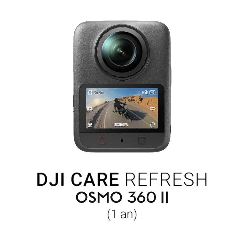 DJI Care Refresh pour DJI Osmo 360 II (1 an)