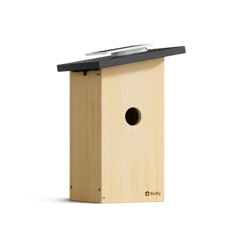 Nichoir connecté Birdfy House Ebony avec panneau solaire