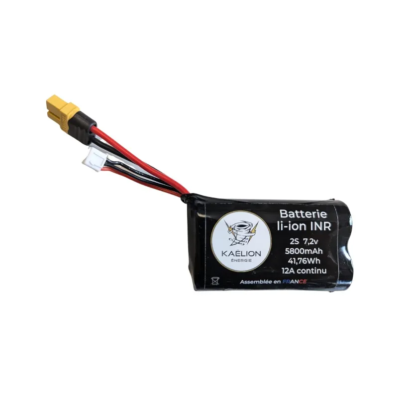 Batterie Li-ion Kaëlion Énergie 21700 2S 5800mAh 12A