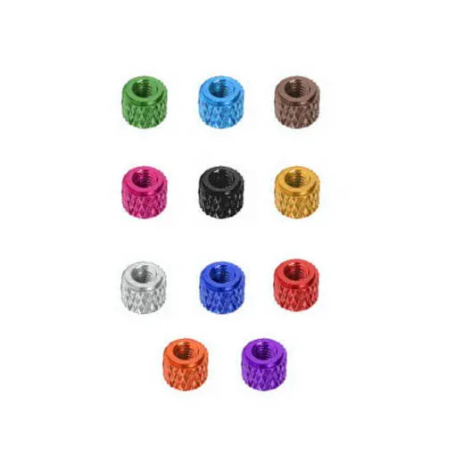Kit LemonFPV de 10 Stack Spacers moletés anodisés M3 5mm
