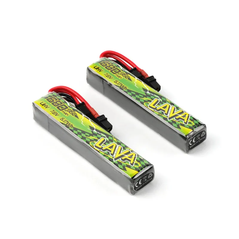 Pack de 2 batteries LiHV BetaFPV LAVA II 2S 680mAh 95C (XT30)