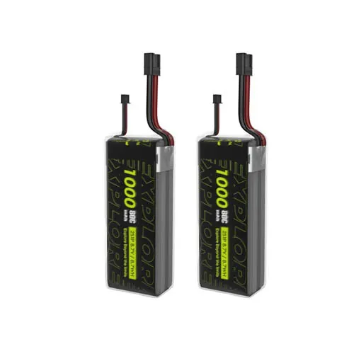 Kit de 2 batteries LiHV Explorer Flywoo 2S 1000mAh 80C
