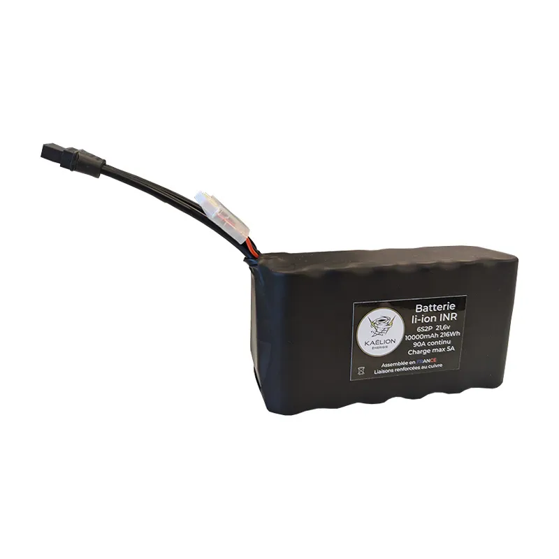 Batterie Li-ion Kaëlion Énergie 21700 6S2P 10000mAh 90A