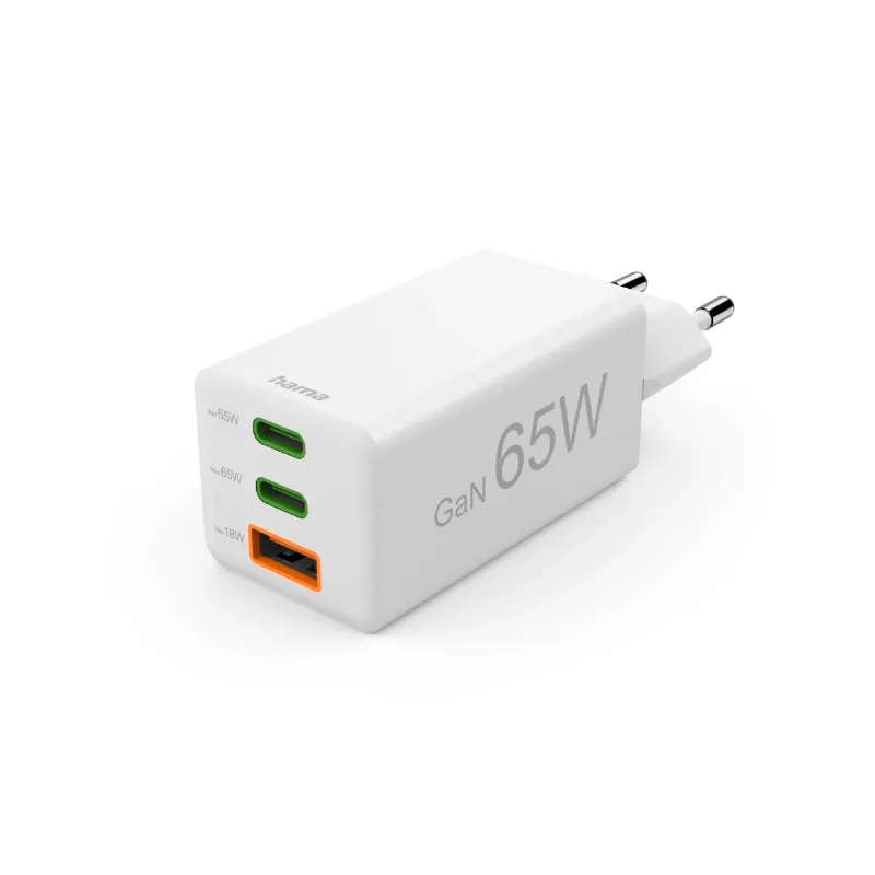 Mini chargeur Hama 65 W USB-A/2x USB-C