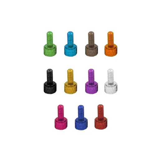Kit LemonFPV de 10 entretoises en aluminium à tête ronde texturée M3 pour stack 4.5mm+6.5mm