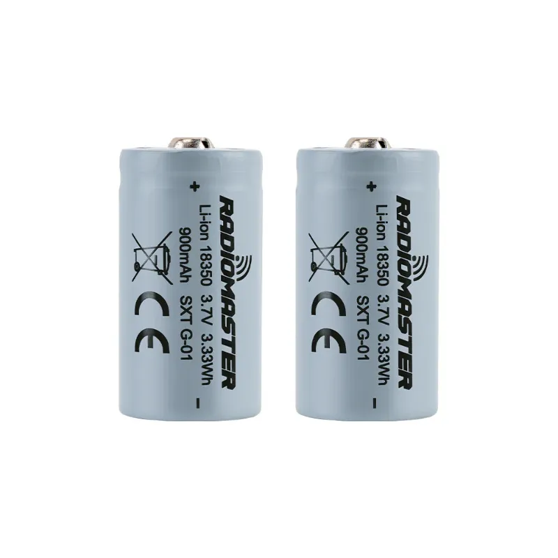 Accus rechargeables RadioMaster 18350 900mAh pour RadioMaster Zorro