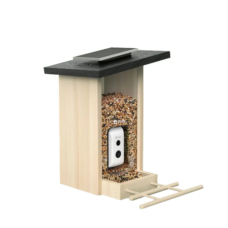 Mangeoire connectée Birdfy Feeder Ebony Lite avec panneau solaire