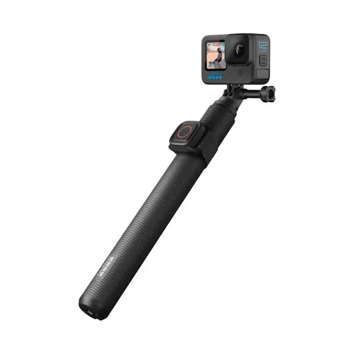 Perche téléscopique GoPro et télécommande d'obturateur étanche pour GoPro MISSION 1 PRO/1/HERO13/12/11 Black