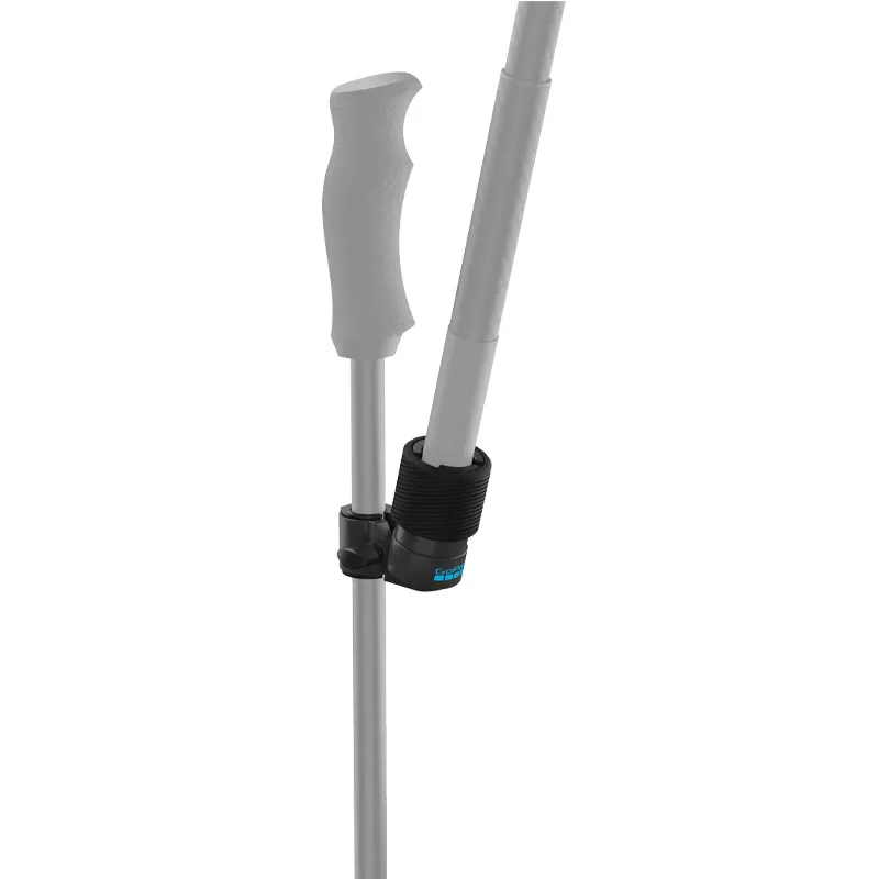 Fixation GoPro pour perche télescopique sur bâton de ski