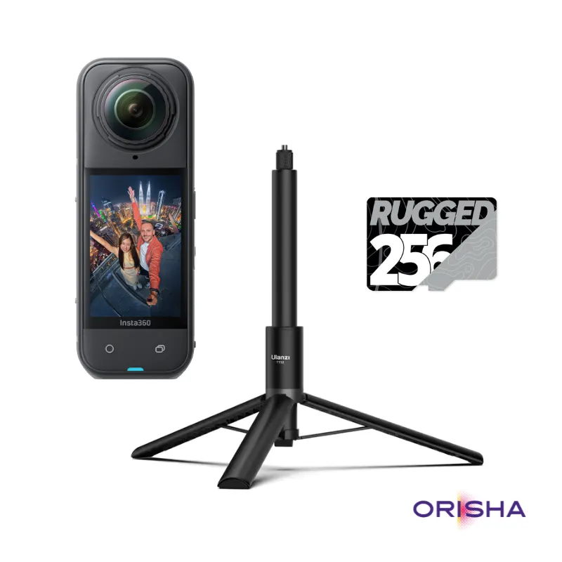 Pack Spécial Orisha Insta360 X5 avec perche 3en1 + 256Go