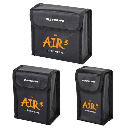 Sac de sécurité Sunnylife pour batterie DJI Air 3 et DJI Air 3S
