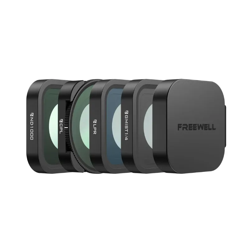 Kit Freewell Every Day de 4 filtres (CPL, LPR, ND1000, Glow Mist 1/4) pour GoPro MISSION 1 PRO/1
