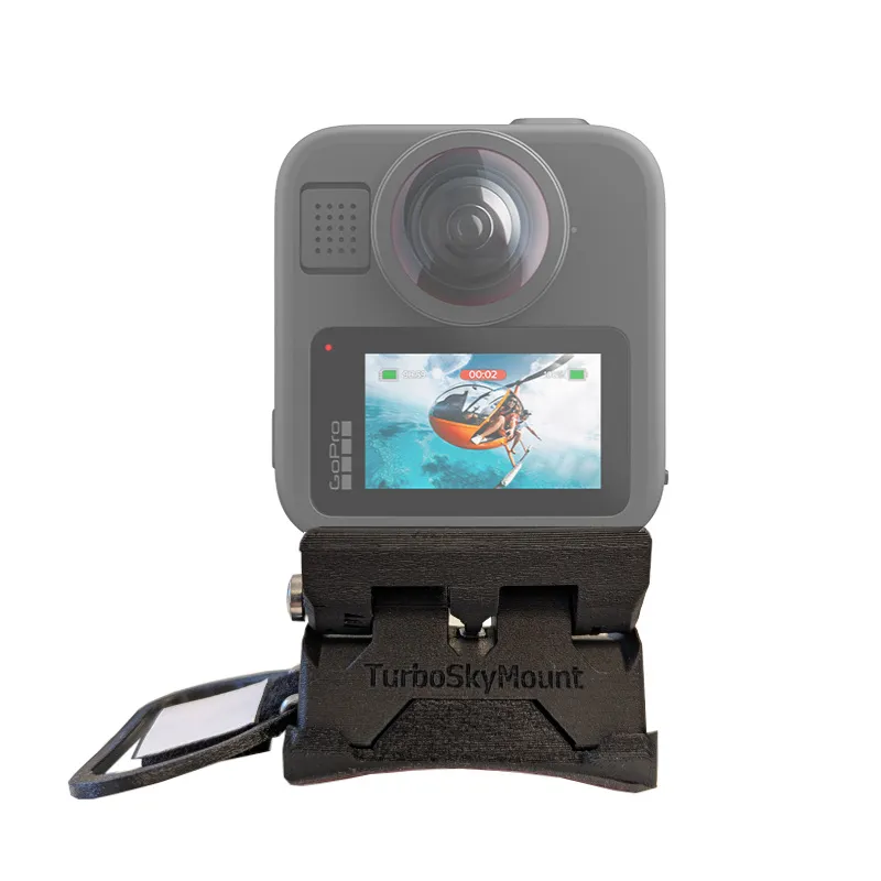 Support magnétique parachutisme TurboSkyMount pour casque sphérique pour GoPro MAX 2