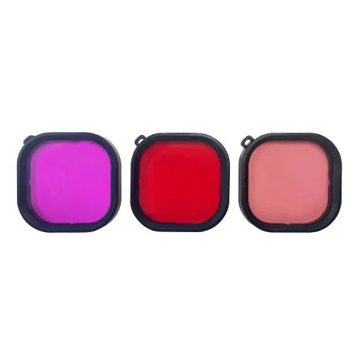 Kit de 3 filtres de plongée LCE DiveGenius pour boîtier officiel GoPro HERO13/12/11/10/9