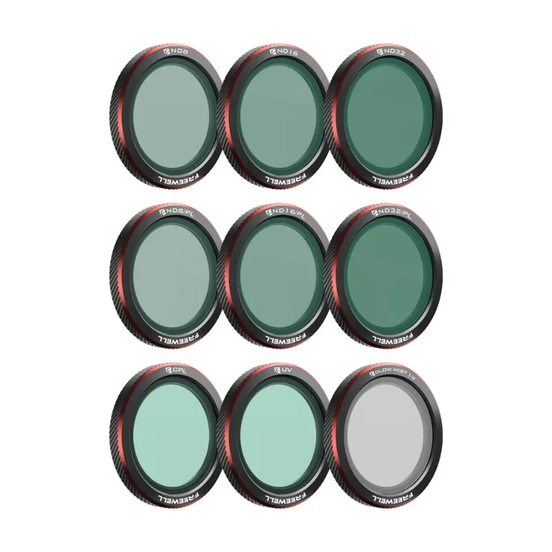 Pack de 9 filtres Freewell Mega pour DJI Neo 2