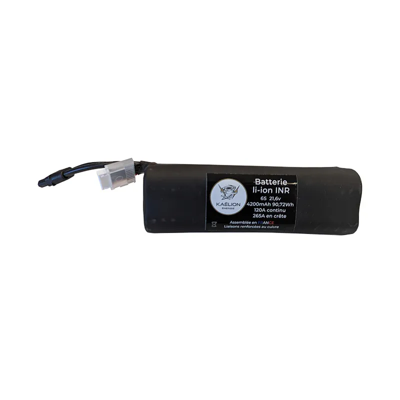 Batterie Li-ion longue Kaëlion Énergie 21700 6S 4200mAh 120A
