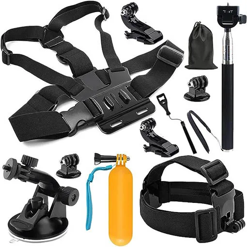 Kit de 11 accessoires Basic LCE pour caméras d'action