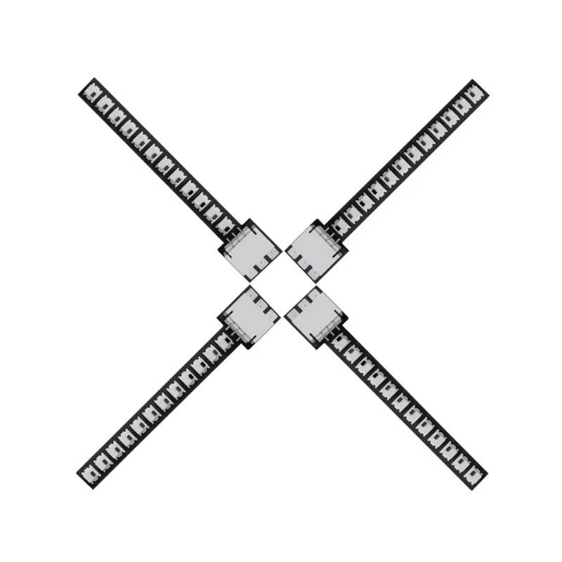 Kit HGLRC de 4 strips LED 38mm avec gaine thermorétractable