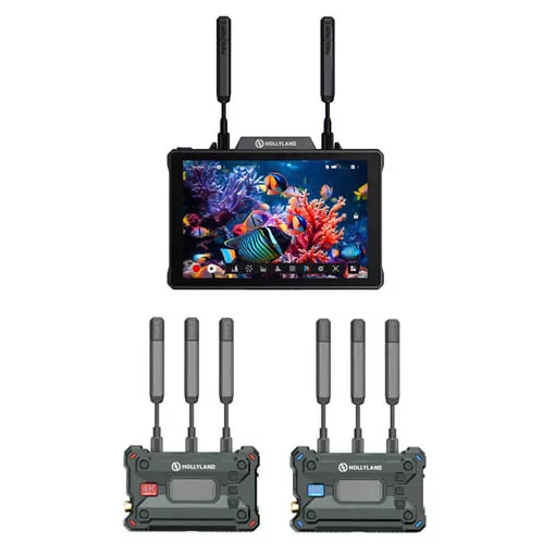 Kit moniteur Pyro 7 avec émetteur/récepteur Pyro S avec accessoires Hollyland