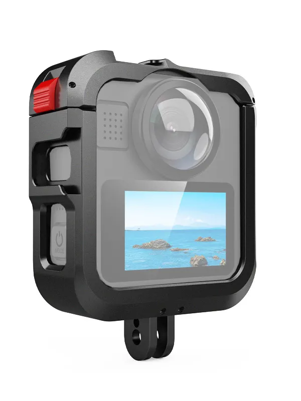 Frame aluminium LCE avec protections d'objectif pour GoPro MAX 2