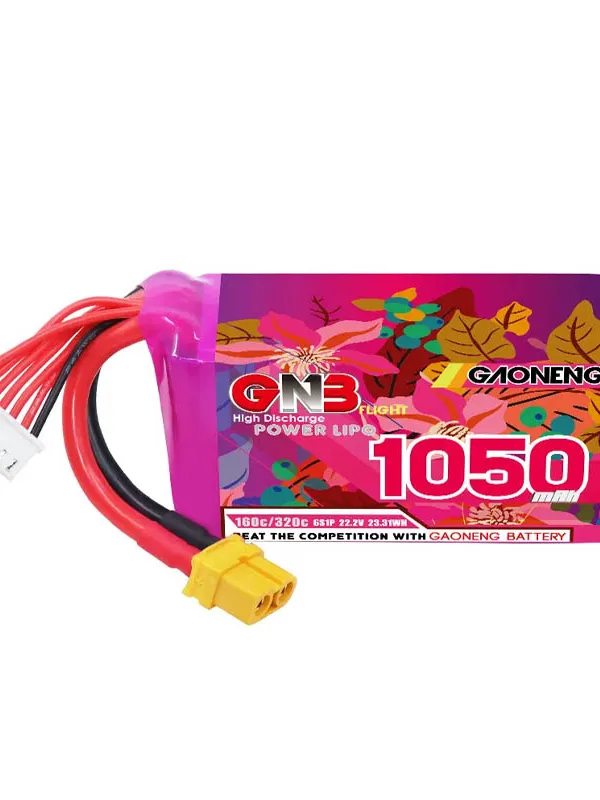 Batterie LiPo GaoNeng GNB 6S 1050mAh 160C