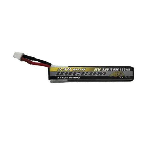 Batterie LiPo Dogcom 1S 330mAh 95C HV (BT2.0 ou PH2.0)