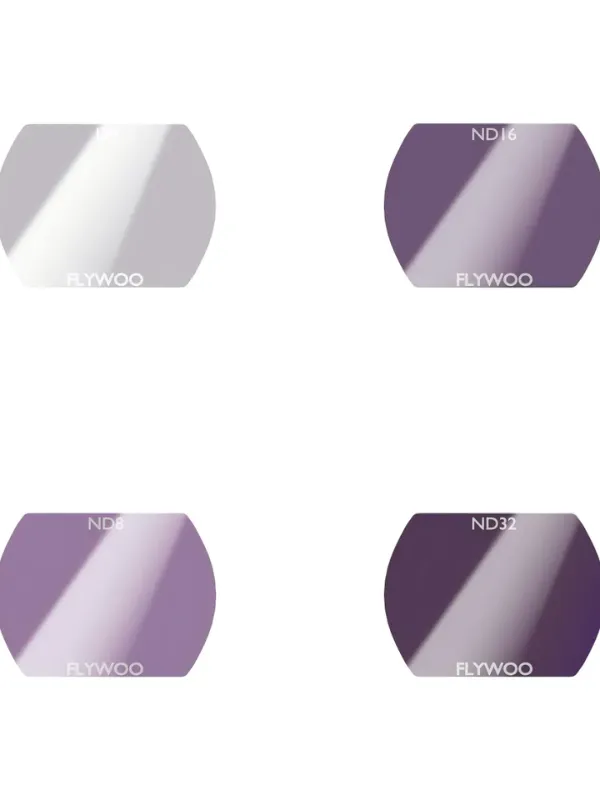 Kit de 4 filtres (UV, ND8, ND16, ND32) Flywoo pour objectif grand-angle DJI O4