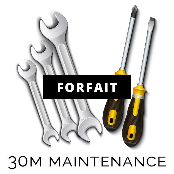 Forfait maintenance 30 min