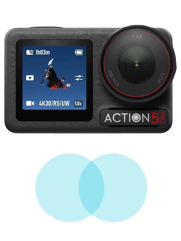 Protections d'objectif Shredlab Hydroshield pour DJI Osmo Action 5 Pro