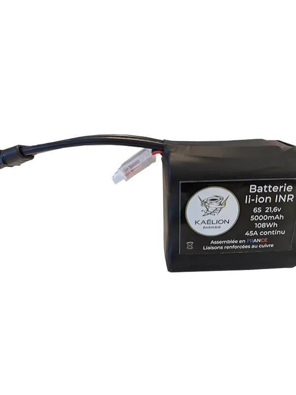 Batterie Li-ion Kaëlion Énergie 21700 6S 5000mAh 45A