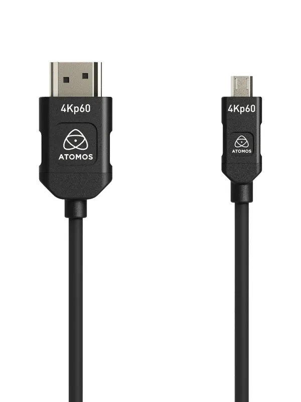 Câble Atomos HDMI 2.0 4K60ips vers Micro HDMI - 45cm