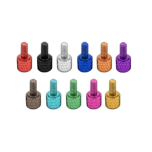 Kit LemonFPV de 10 entretoises aluminium à tête ronde texturée M3 pour stack 6mm+6mm